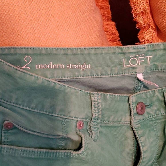 LOFT Corduroy Straight Pants - Picture 2 of 2